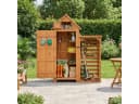 HOMAVO Gerätehaus mit Kaminholzregal Gartenschrank Werkzeugschuppen Bild 2