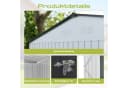 HOMAVO Gerätehaus Metall mit Fundament, mehrere Größen zur Auswahl, mit Belüftungsöffnungen Bild 1
