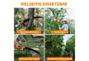LALAHO Teleskop-Gartensäge 8m Orange mit Stiel & Tragetasche Bild 5