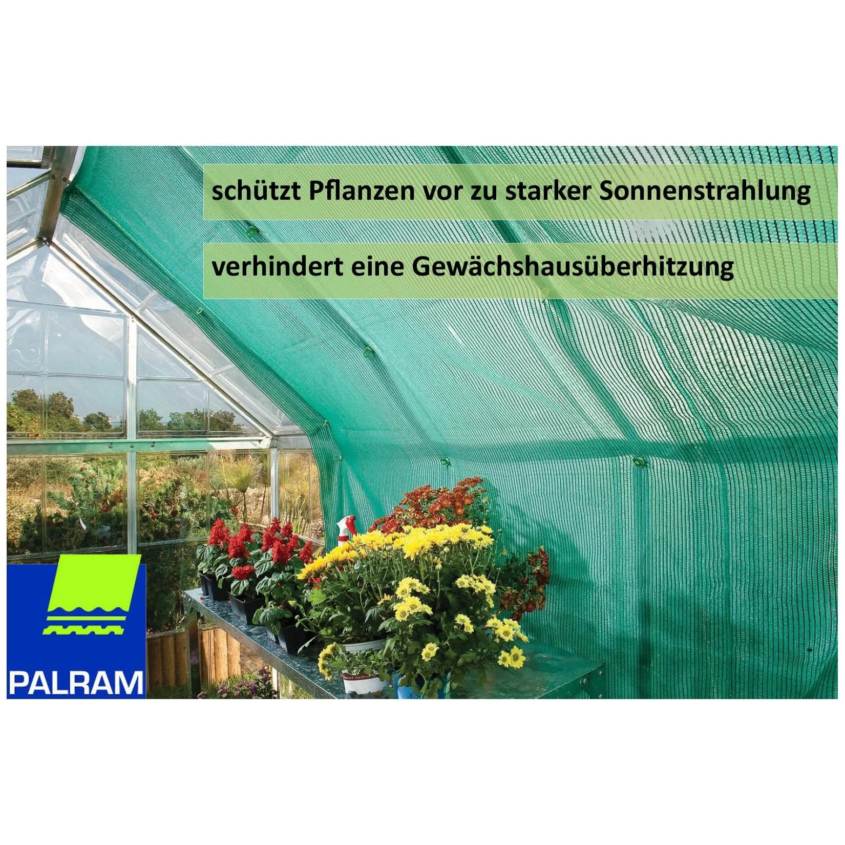 Palram Canopia Schattierungs-Kit Grün UV-Schutz Gewächshaus