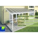 Moderne Terrassenüberdachung aus Aluminium und Polycarbonat Bild 1