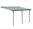 Palram Canopia Feria Terrassenüberdachung Grau Aluminium Polycarbonat Bild 3