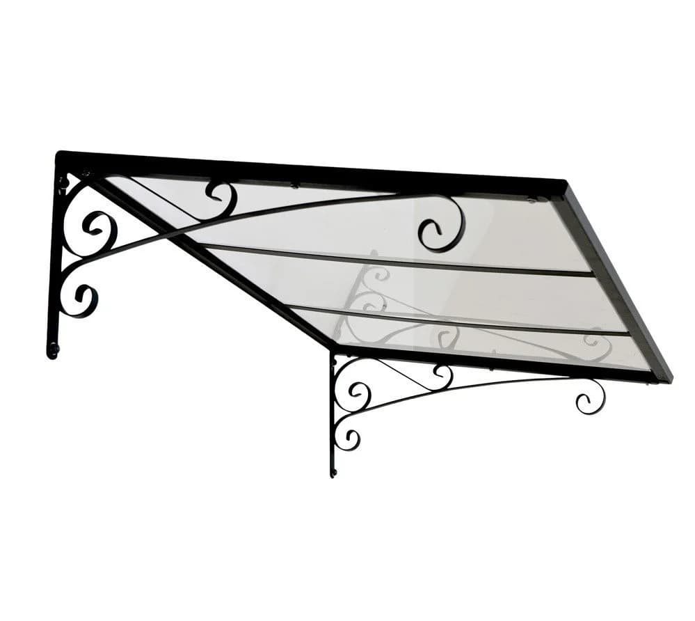 Palram Canopia Vordach Venus 1350 Schwarz Transparent - Bild 2