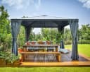 Palram Canopia Pavillon Palermo 3600 Anthrazit Aluminium Bild 2