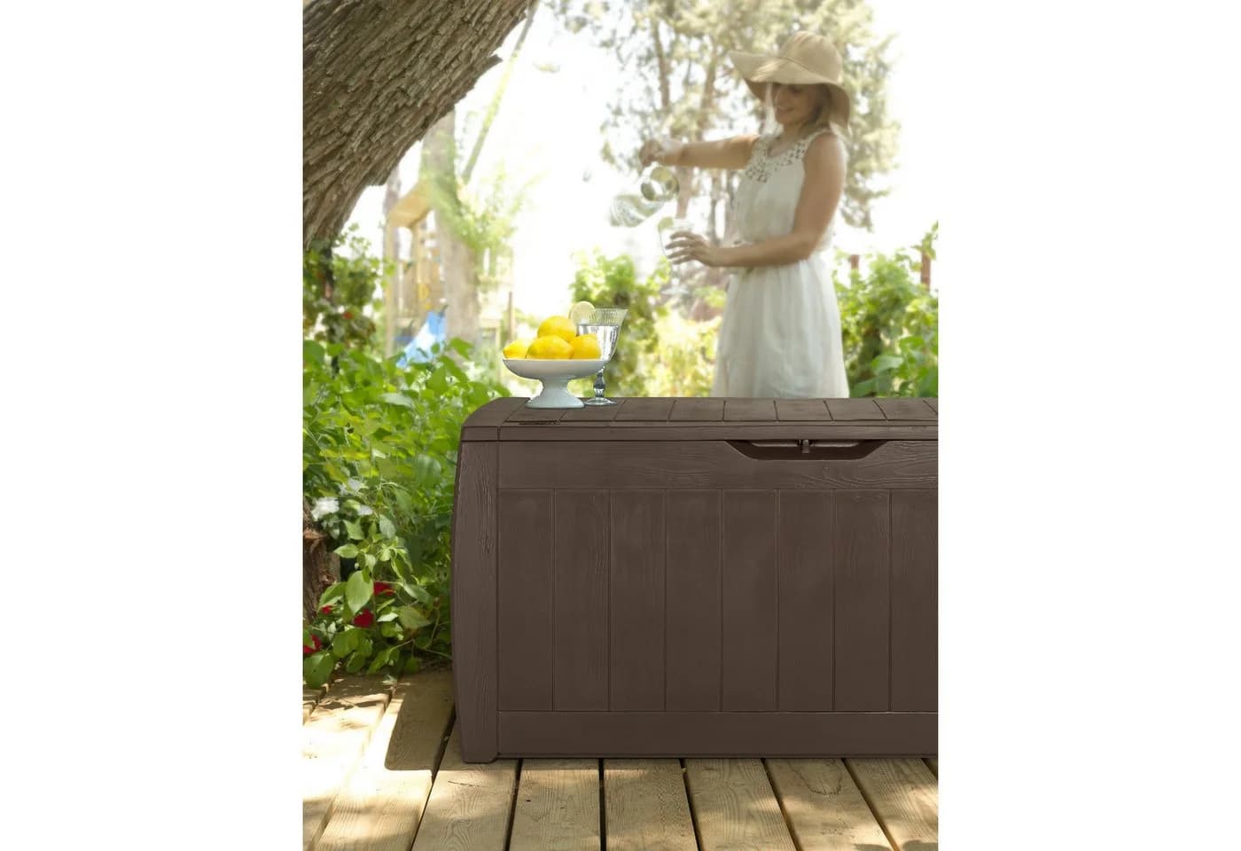 Keter Gartenbox Hollywood 270l Braun - Bild 4