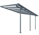 Terrassendach PALRAM Canopia Sierra Alu Terrassenüberdachung Grau Aluminium Polycarbonat Bild 3