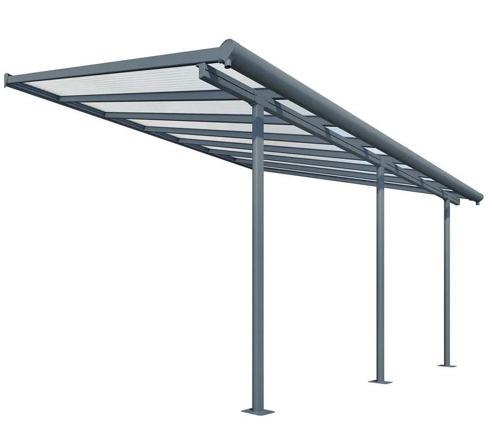 Terrassendach PALRAM Canopia Sierra Alu Terrassenüberdachung Grau Aluminium Polycarbonat - Bild 3