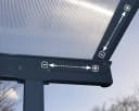 Canopia Sierra Alu Terrassenüberdachung Polycarbonat 3x6m Grau Bild 3