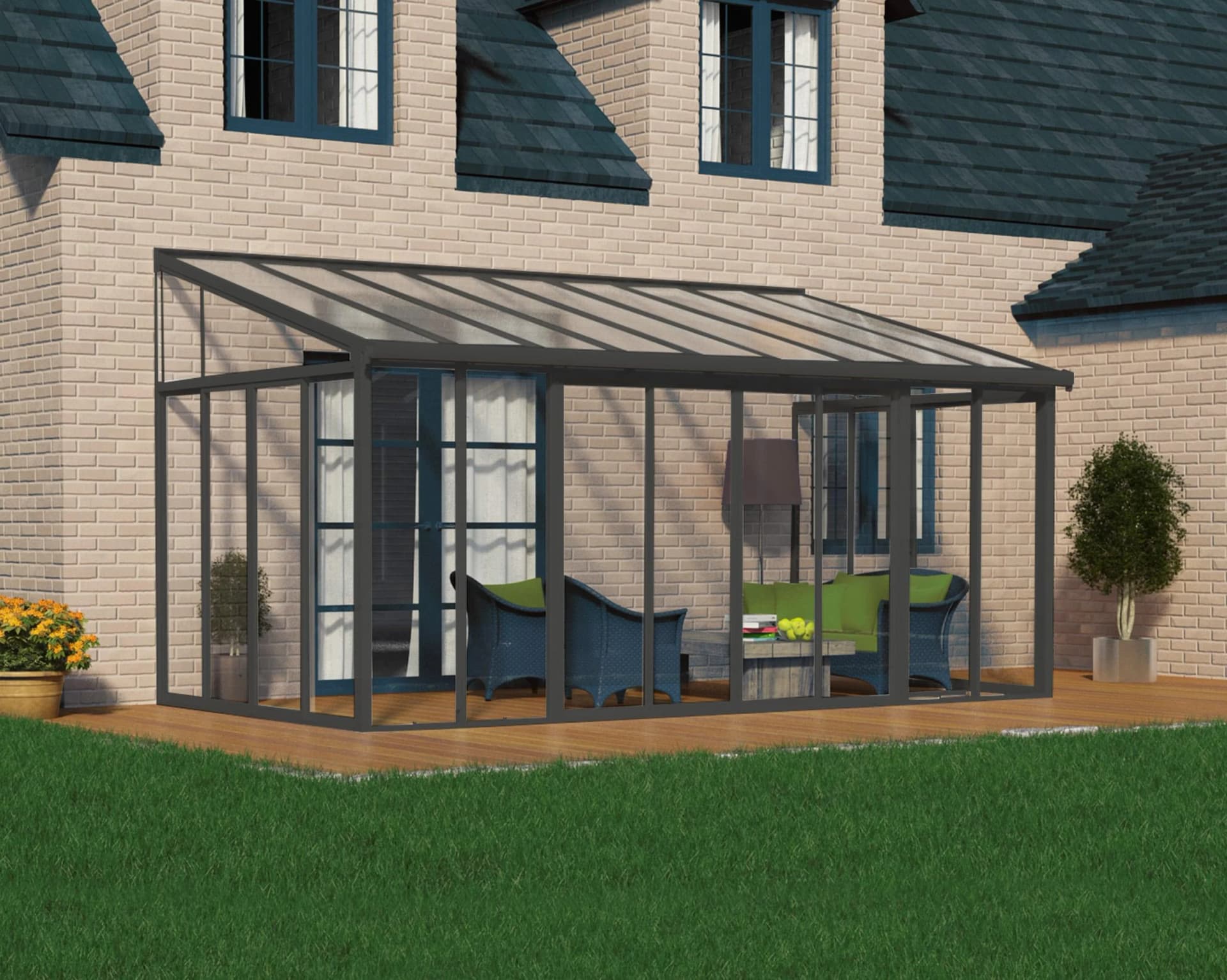 PALRAM Canopia SanRemo Alu Wintergarten Polycarbonatverglasung