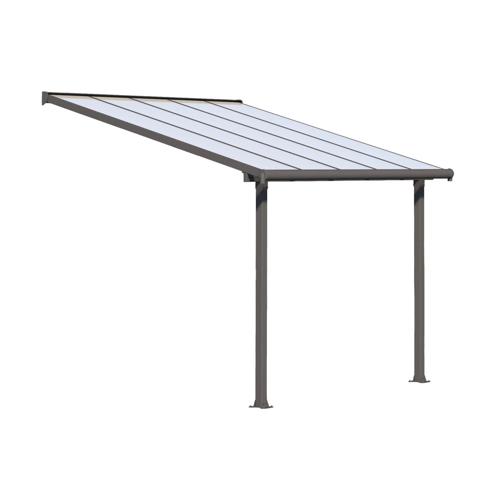 Palram Canopia Olympia Terrassenüberdachung Grau Aluminium