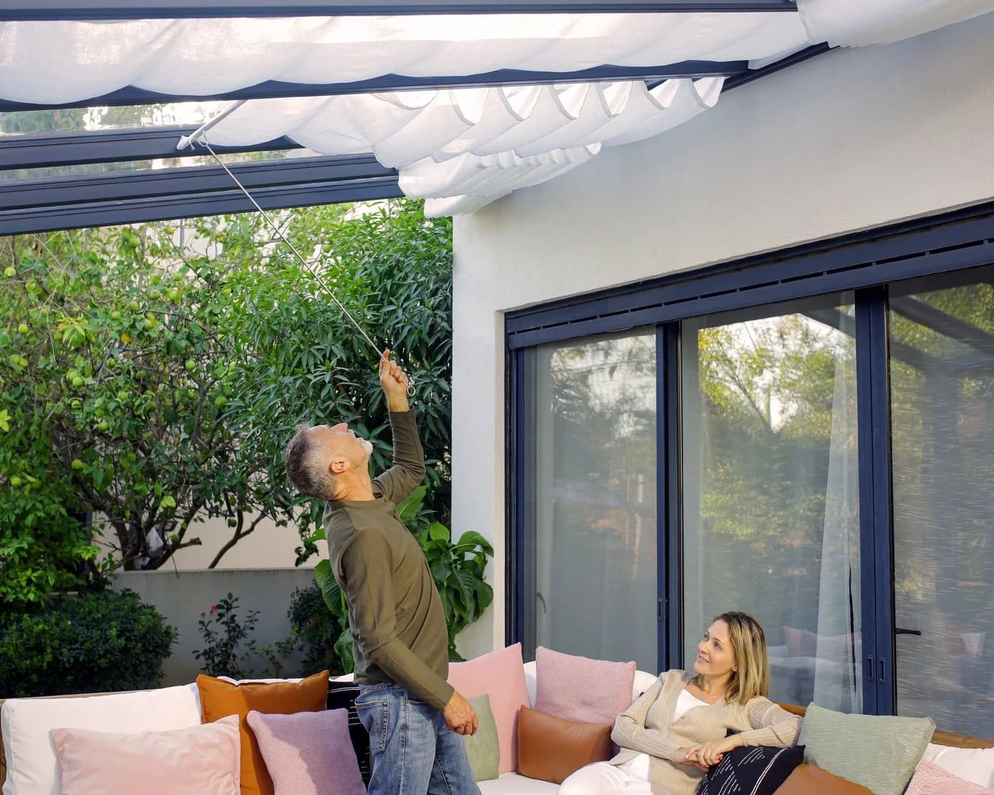 Canopia Stockholm Alu Terrassenüberdachung Grau Polycarbonat - Bild 4