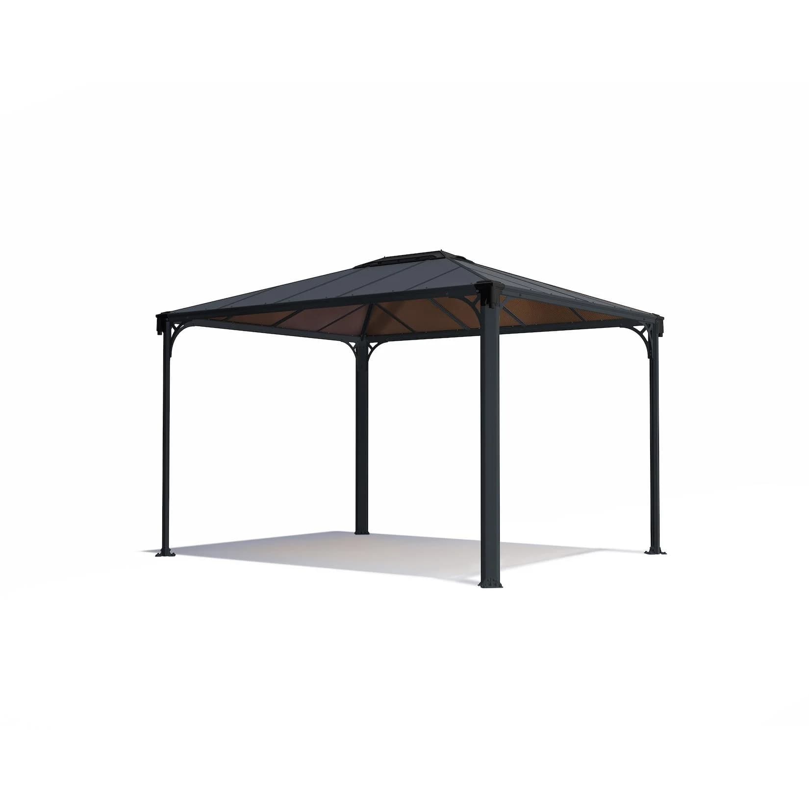 Canopia Martinique Aluminium-Pavillon Grau 3x3,6m