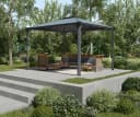 Canopia Martinique Aluminium-Pavillon Grau 3x3,6m Bild 2