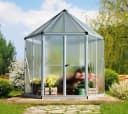 Palram Canopia Hexa Gewächshaus Aluminium Polycarbonat Grau Bild 1