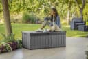 Keter Gartenbox DARWIN Anthrazit 380L EVOTECH Witterungsbeständig Bild 3