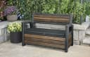Keter Gartenbank Hudson 227 L Braun Kunststoff Bild 2
