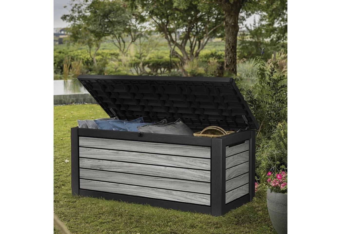 Keter Gartenbox Northwood 623L Grau Wetterfest - Bild 3