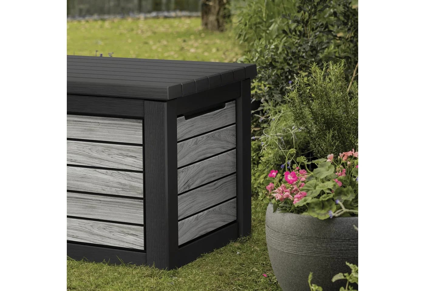Keter Gartenbox Northwood 623L Grau Wetterfest - Bild 4