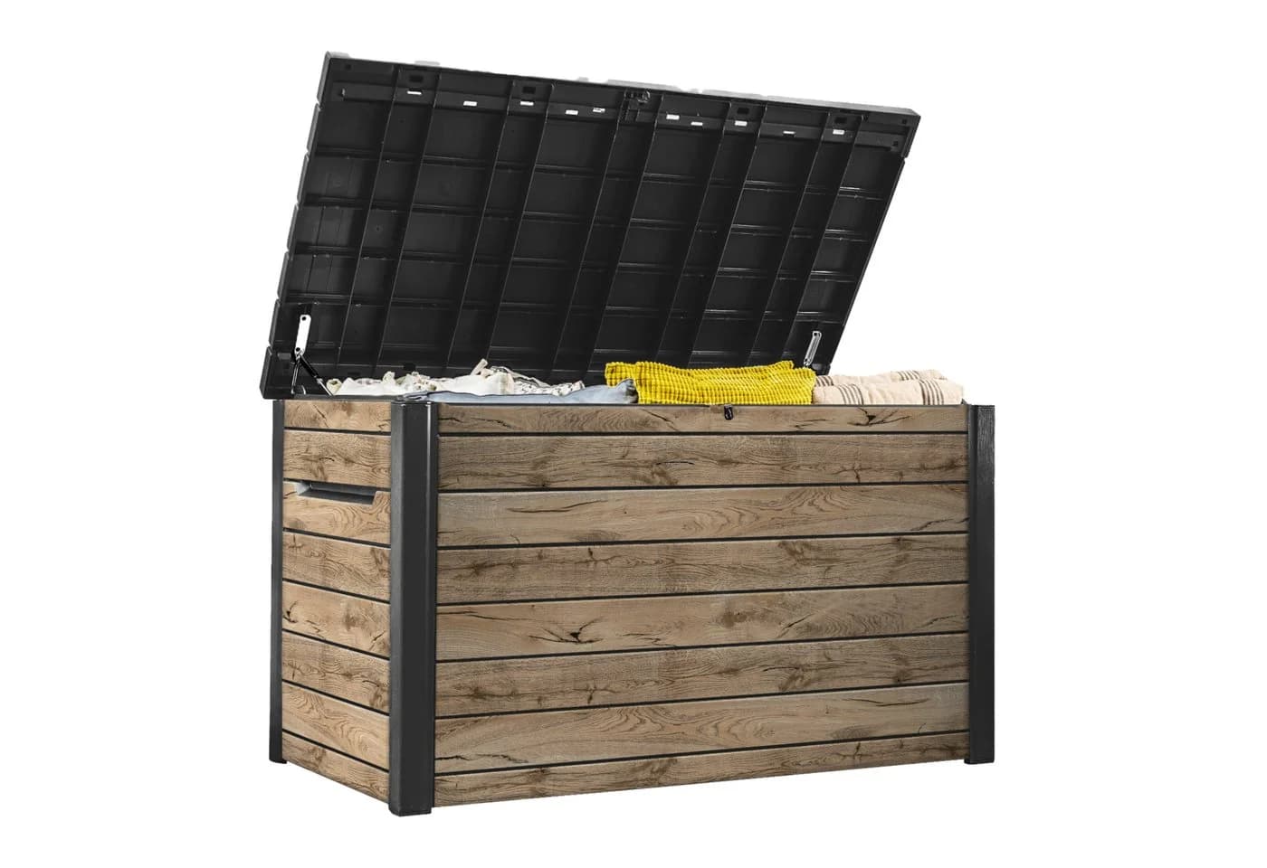 Keter Gartenbox Ontario 870L Holzoptik