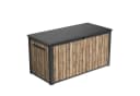 Keter Gartenbox Sierra 643L Holzoptik Braun Wetterfest Bild 2