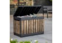 Keter Gartenbox 190 Liter Holzoptik Pinie abschließbar wetterfest Bild 4