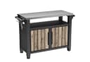 Keter Grillablagetisch UNITY XL Holzoptik Pinie Kunststoff Edelstahlplatte Bild 2