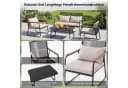HOMAVO Gartenlounge-Set 4-Sitzer Grau Poly Rattan Bild 5