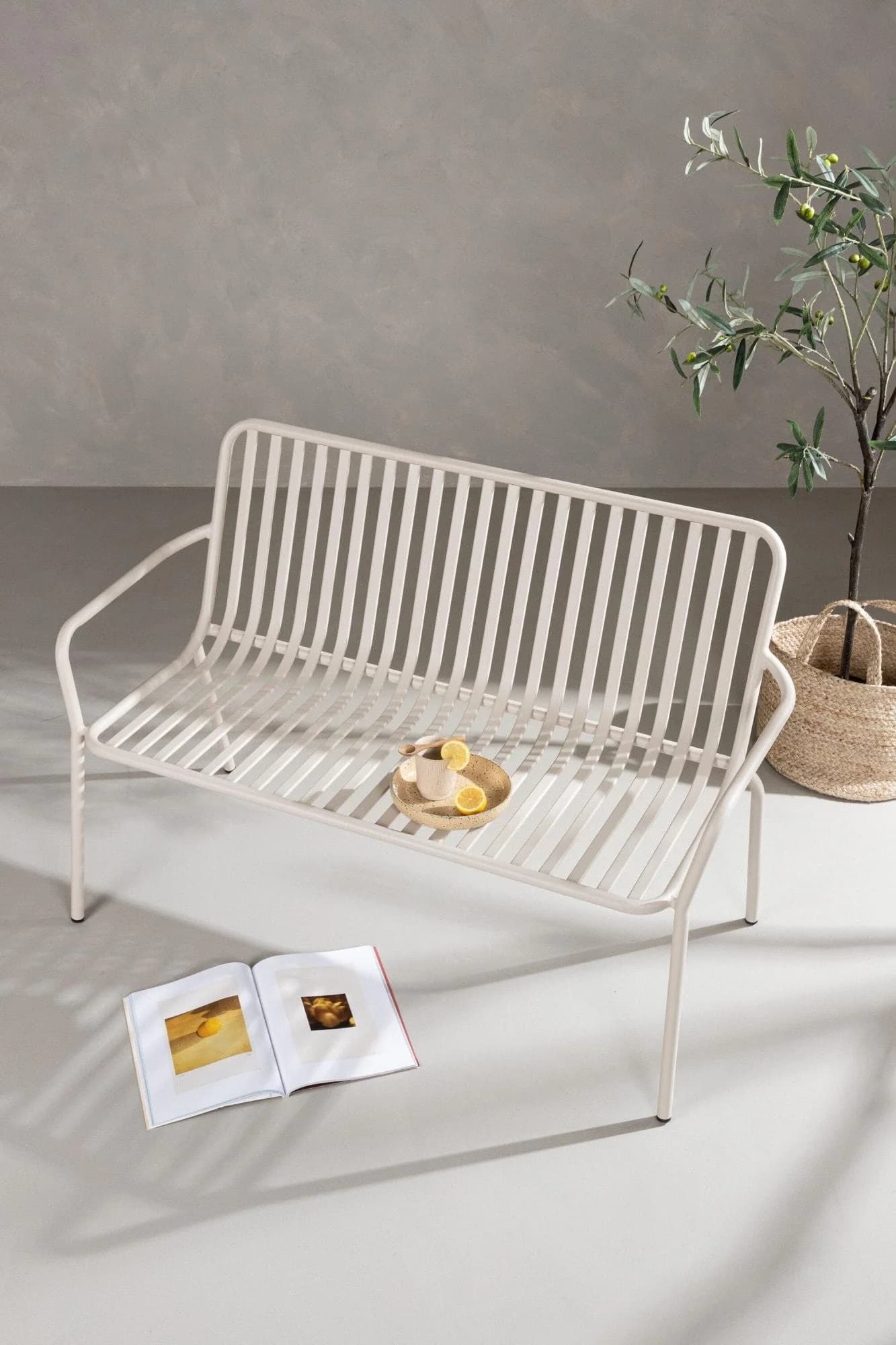 VENTURE HOME Gartenlounge-Bank Peking Beige Aluminium