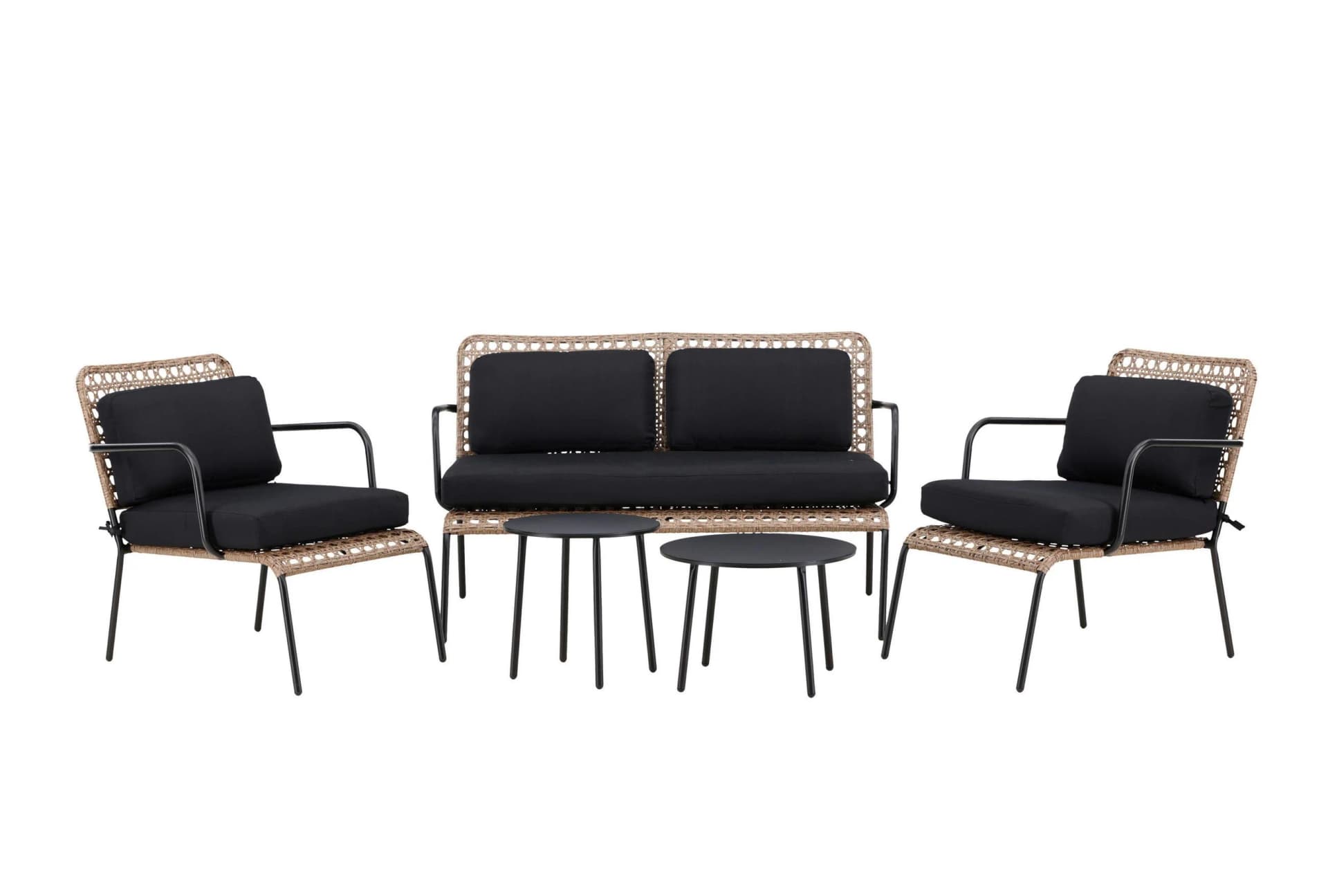 Loungegarnitur Paola 5-tlg. Rattan geflecht