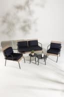 Loungegarnitur Paola 5-tlg. Rattan geflecht Bild 2