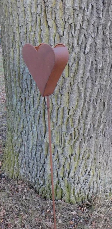 Deko-Impression Gartenstecker Herz Rost Eisen