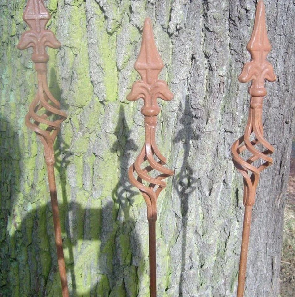 Deko-Impression Gartenstecker 3er Set Eisen Rost - Bild 5