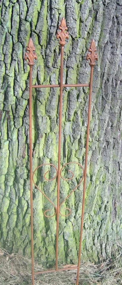 Deko-Impression Rankgitter Schmal Eisen Rost 97 cm