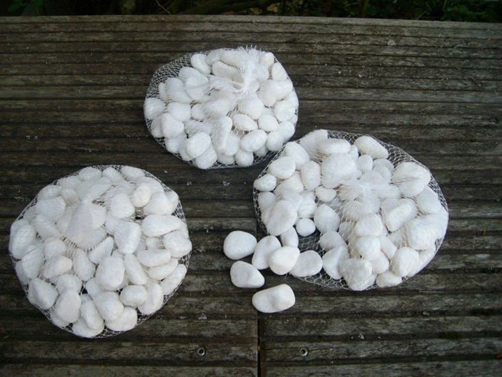 Deko-Impression Dekosteine 3 Kilo Flusssteine Weiss Zierkies