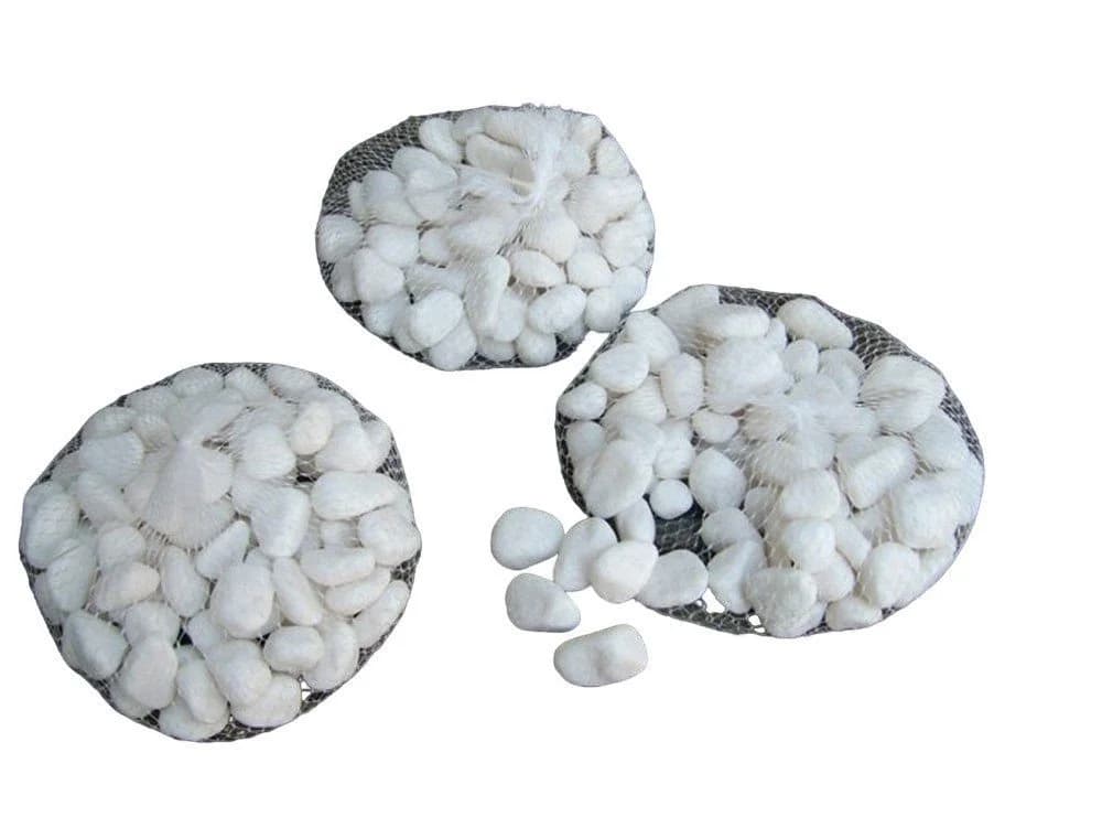 Deko-Impression Dekosteine 3 Kilo Flusssteine Weiss Zierkies - Bild 2