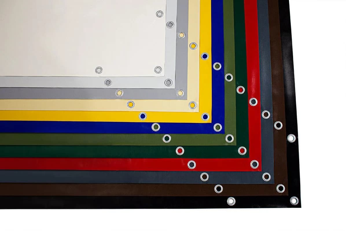 ANKO Planen Schutzplane PVC 600g/m² mit Ösen Olivgrün