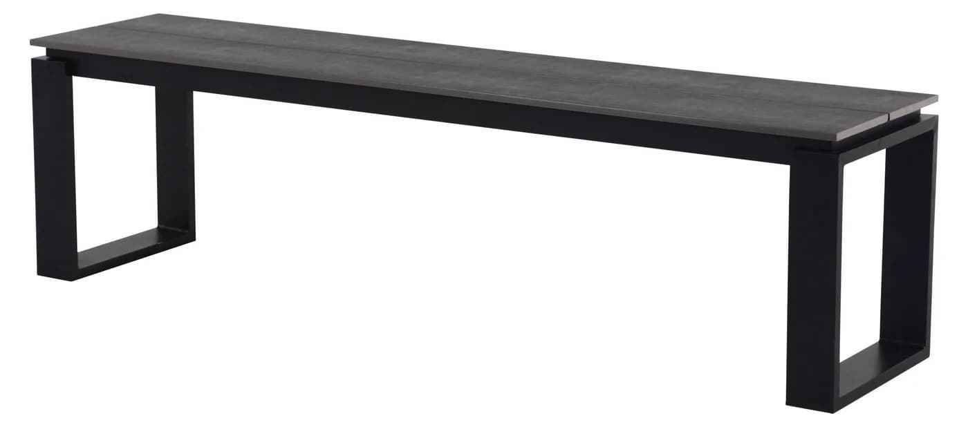 ebuy24 Gartenbank Martin Schwarz Grau