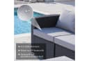 HOMAVO Gartenlounge-Set 7-tlg. Grau PE-Rattan mit Kissen Bild 3