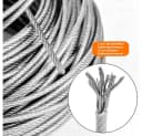 TUWENA Drahtseil Edelstahl 30m Seilspanngarnitur mit Ösen 56Pcs Stahlseil Kit Bild 1