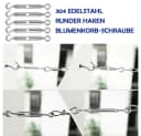 TUWENA Drahtseil Edelstahl 30m Seilspanngarnitur mit Ösen 56Pcs Stahlseil Kit Bild 4