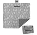 TUWENA Picknickdecke 200x200 cm Wasserdicht Faltbar Grau Gelb Bild 2