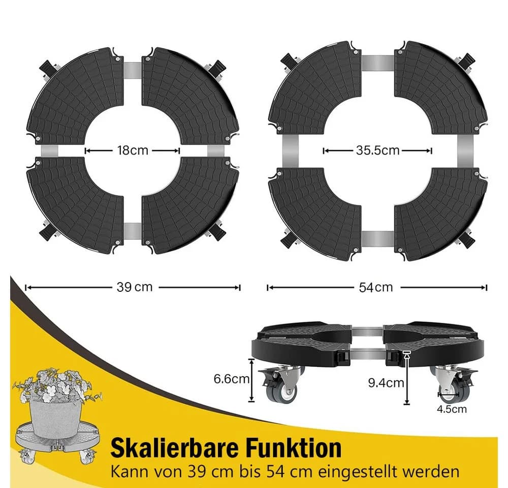 TUWENA Pflanzenroller 200kg Tragkraft