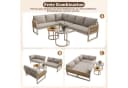 Celya Gartenlounge-Set 5-6 Sitze Beige mit Esstisch Bild 5