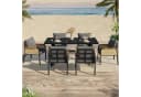 Celya Garten-Essgruppe Modernes Outdoor-Set mit 6 Stühlen und Kissen Bild 5