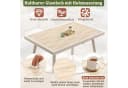 Celya Gartenlounge-Set 7-tlg. Beige Handgeflochten mit Glas Bild 5