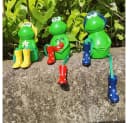 TUWENA Gartenfigur 3 Stück Frosch Tiere Garten Statuen Deko Bild 2