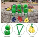 TUWENA Gartenfigur 3 Stück Frosch Tiere Garten Statuen Deko Bild 3