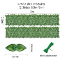 TUWENA Sichtschutzzaun Künstlicher Efeu Grün Bild 1