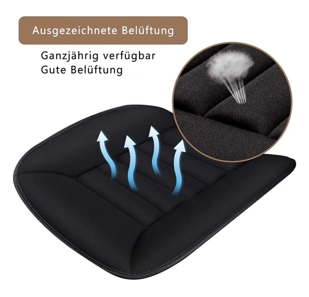 TUWENA Auto Sitzkissen Ergonomisch Orthopädisch Schwarz - Bild 5