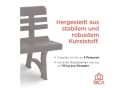 BICA Gartenbank Olimpia Taupe Ergonomisch Bild 3